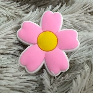 Pink Flower CROCS Jibbitz Shoe Charm 5/$20